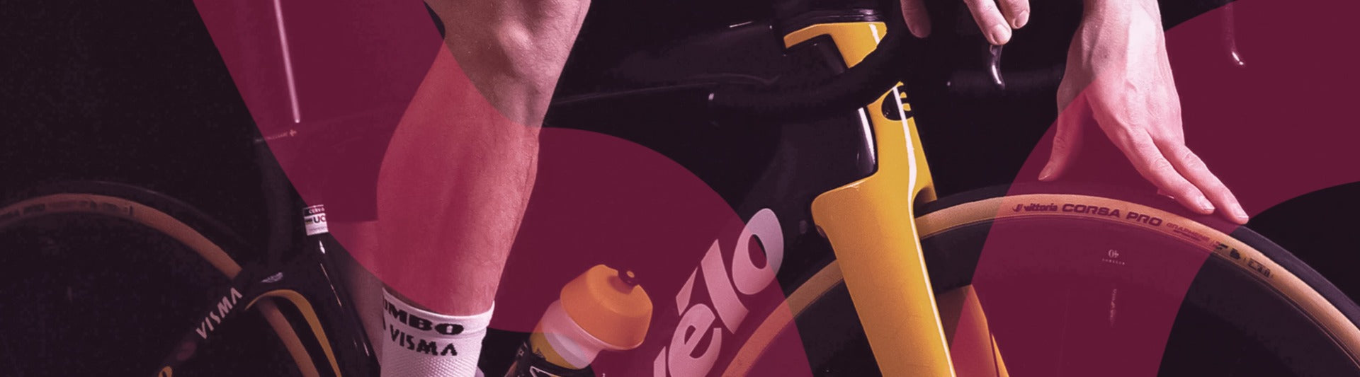 vélo de route avec pneus route vittoria