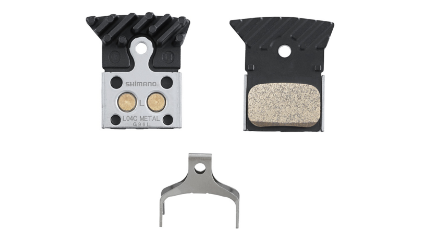 Pastiglie freno Shimano Metal L04C - con aletta e molla