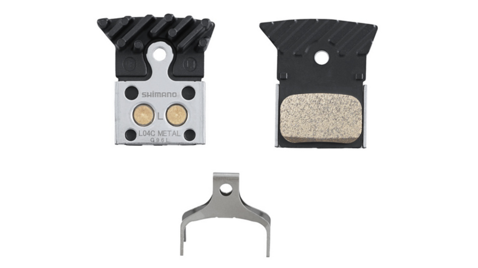 Pastiglie freno Shimano Metal L04C - con aletta e molla