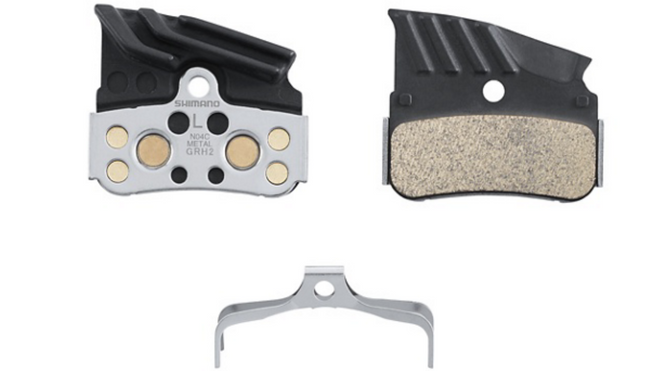 Pastiglie freno Shimano Metal N04C- con aletta e molla