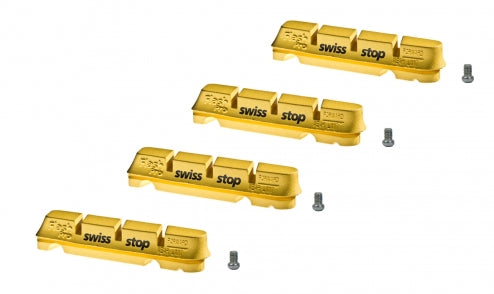 Cartucce per pattini SwissStop FlashPro Yellow King - Cerchi in carbonio (2 coppie)