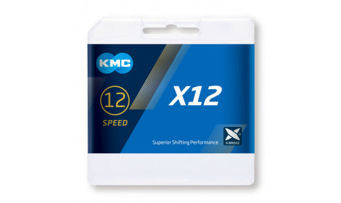 Chaîne vélo KMC X12 12V - Argent
