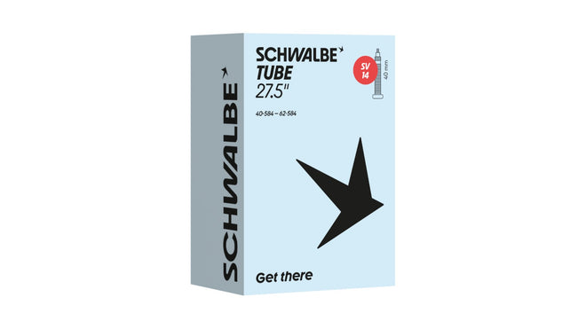Chambre a air Schwalbe 27.5 pouces SV14 avec valve Presta et Schrader 40 mm pour velo