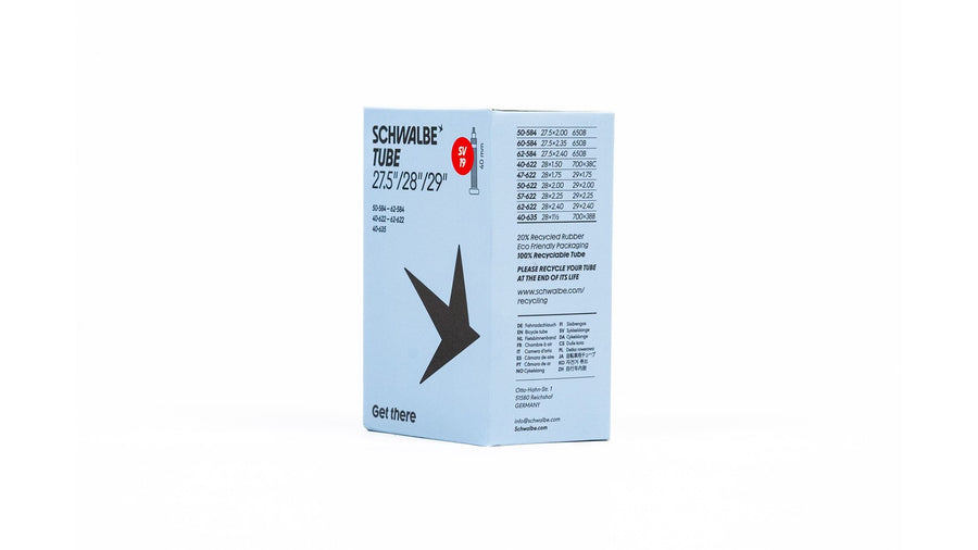 Emballage chambre a air Schwalbe 700 29 pouces avec valve SV 40 mm eco-responsable et recyclable - vue 2