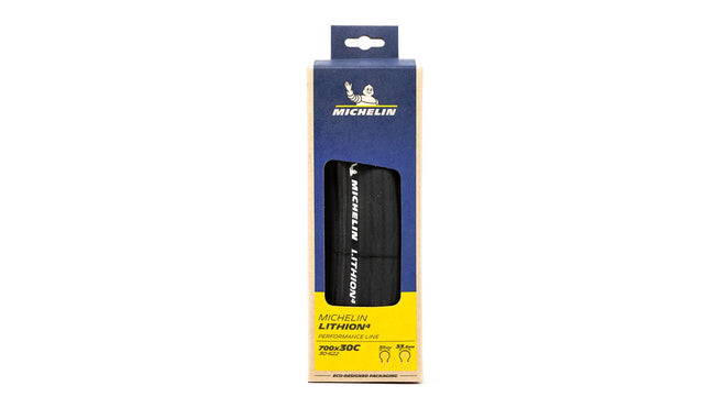 Pneu Michelin Lithion 4 Performance Line 700x30c en emballage eco-concu pour velo route