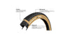 Pneu Panaracer Gravelking SK avec TuffTex et BeadLock, tubeless ready, idéal gravel et tout-terrain