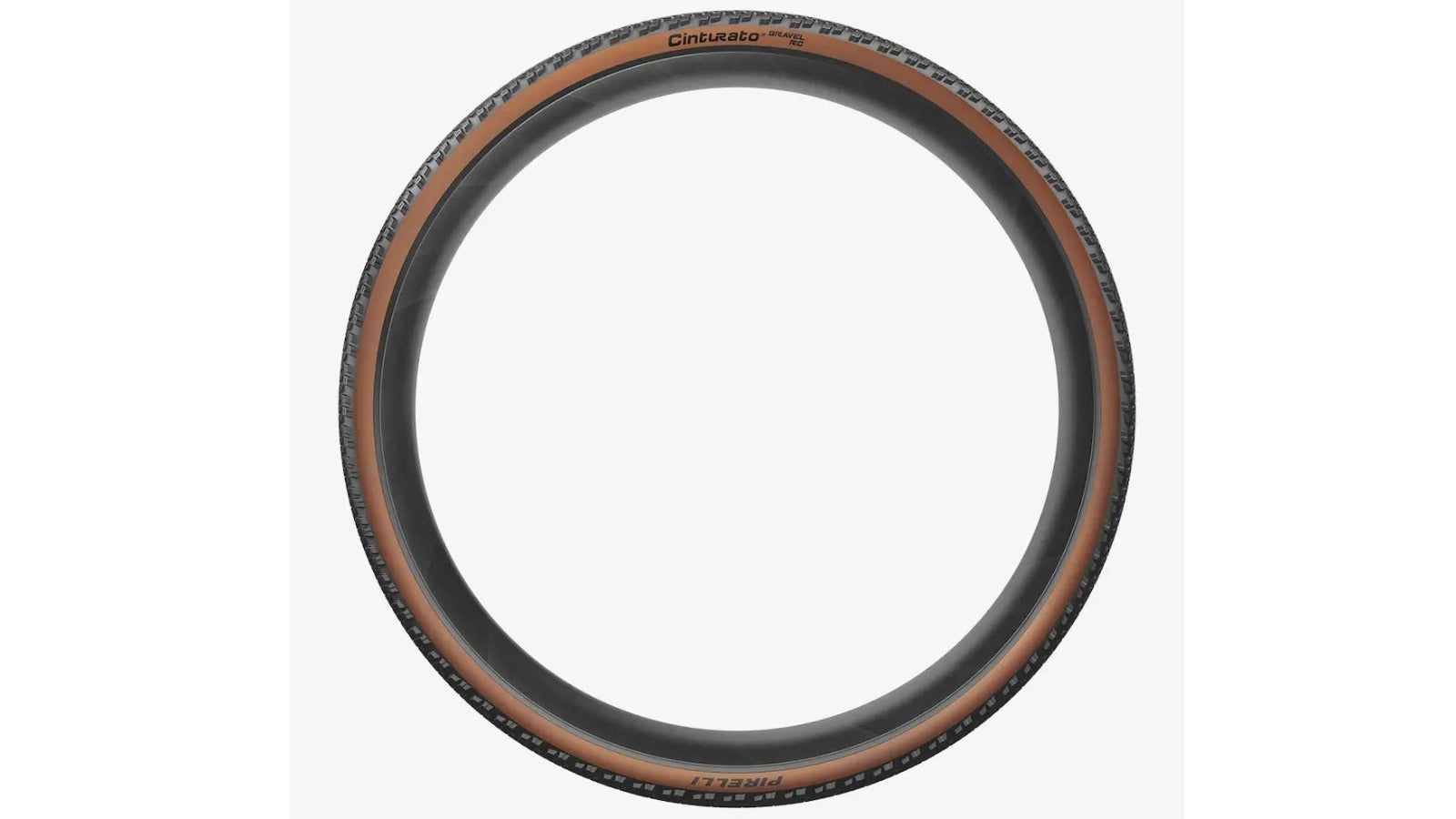 Pneu Pirelli Cinturato Gravel RC TLR noir/tan profil