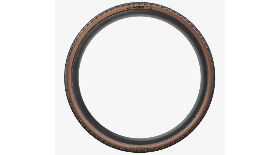 Pneu Pirelli Cinturato Gravel RC TLR noir/tan profil