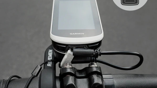 Eclairage avant Ravemen FR300 avec fixation pour Garmin et Wahoo, éclairage vélo puissant et durable